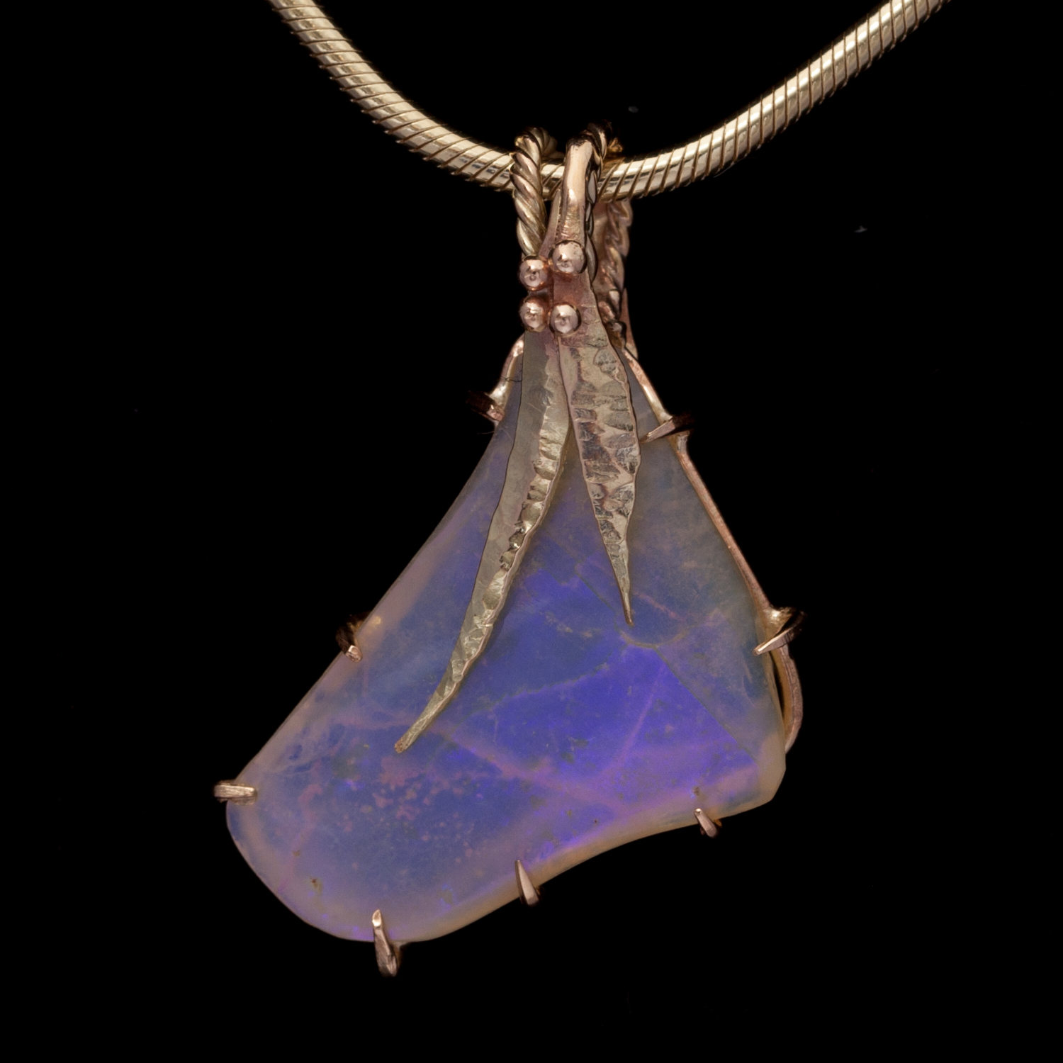 handmade opal pendant