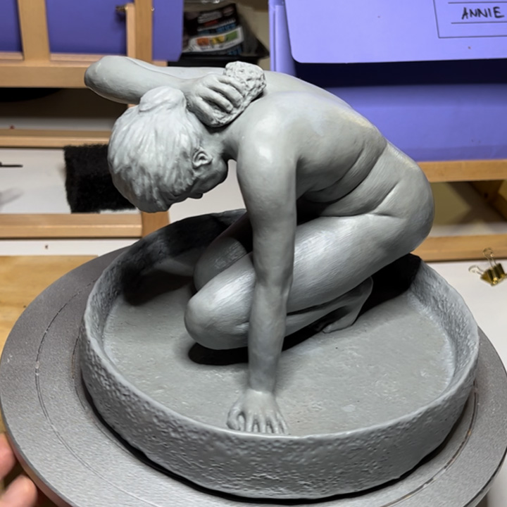 Student sculpture inspired by Degas