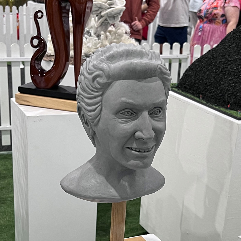 female portrait sculpture